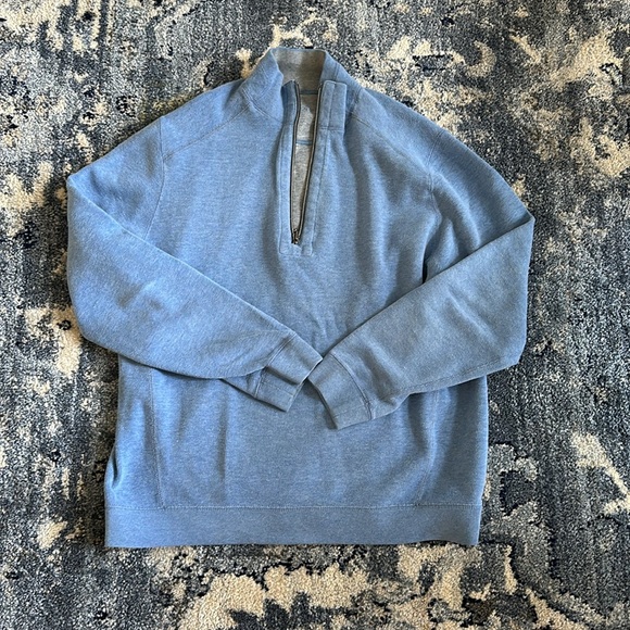 Tommy Bahama Flipsides Reversible Quarterzip - Picture 2 of 8